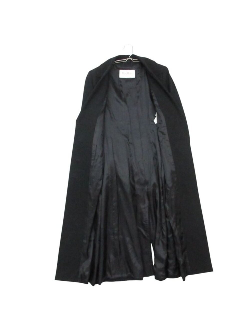 Max Mara Maxma Chestar Coat Long Length Double Breasted Jacket Outer Navy 42 - Picture 3 of 10